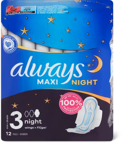 Maxi Night pads with wings