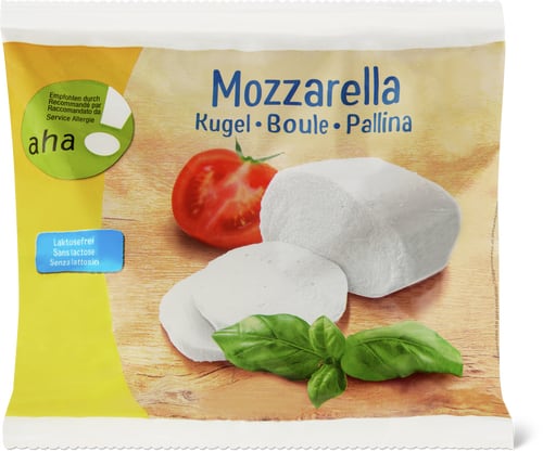 Mozzarella senza lattosio aha!