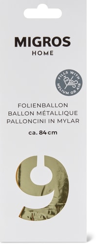 Foil balloon 9 (Art: ZAHL 9)