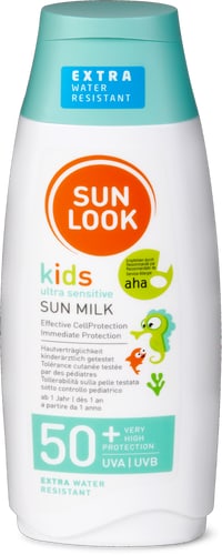 aha! Kids Sun Milk SPF 50+, Extra Waterproof