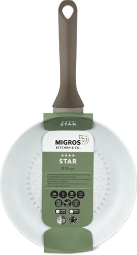 Frying Pan Ø 24 cm, Flat, Brown