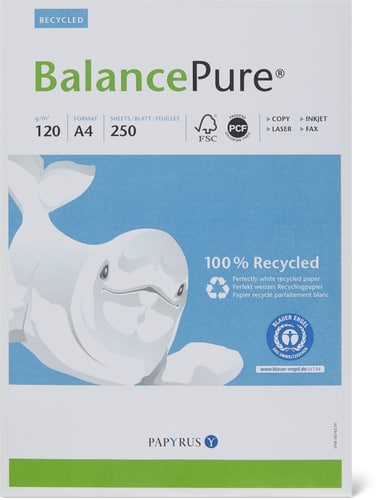 Copy Paper, Balance Pure A4, 120 g, 250 Sheets