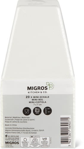 K&C Ciotola dessert fibre canna zucchero