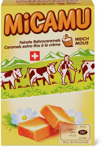 Caramels extra-fins à la crème mous