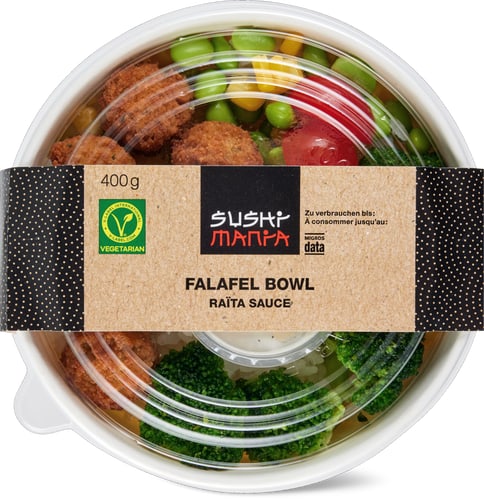 Falafel Poke Bowl Raita Sauce