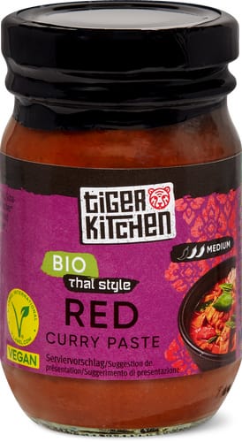 Bio Thai-style red curry paste medium