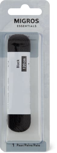 Lacets Plats (Couleur: noir, Taille: 120)