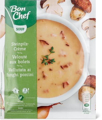 Cream of porcini mushroom soup