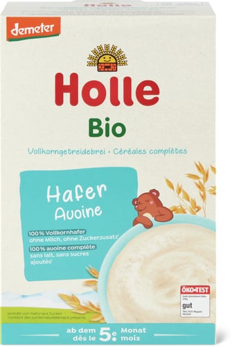 Bio Demeter Wholemeal porridge oats from 5th month