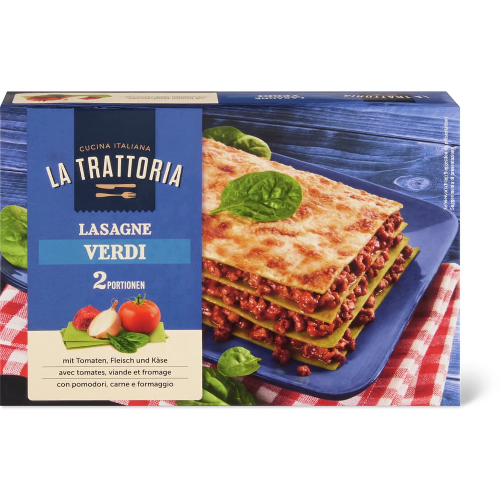 La Trattoria Lasagne Bolognese Fleisch, Käse & Tomaten