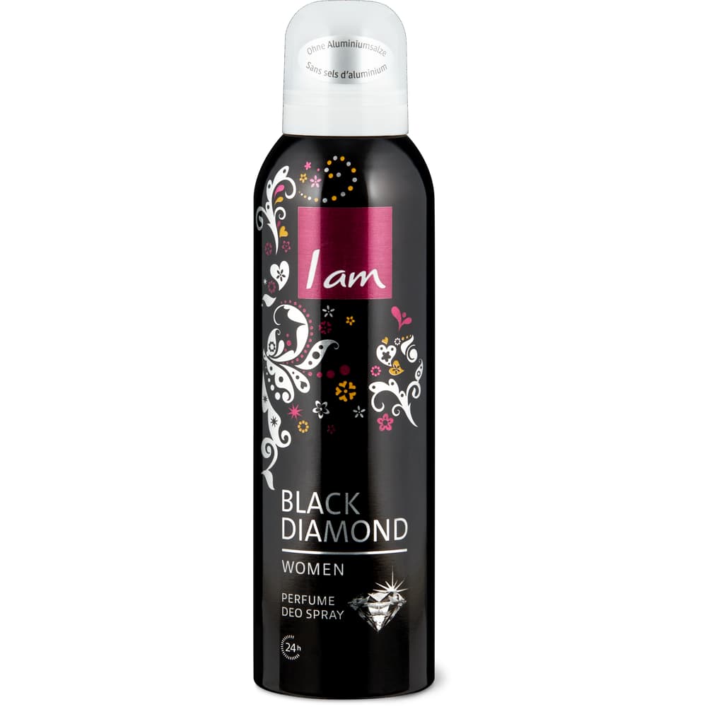 I am Deo Spray Black Diamond Ohne Aluminiumsalze, 24h