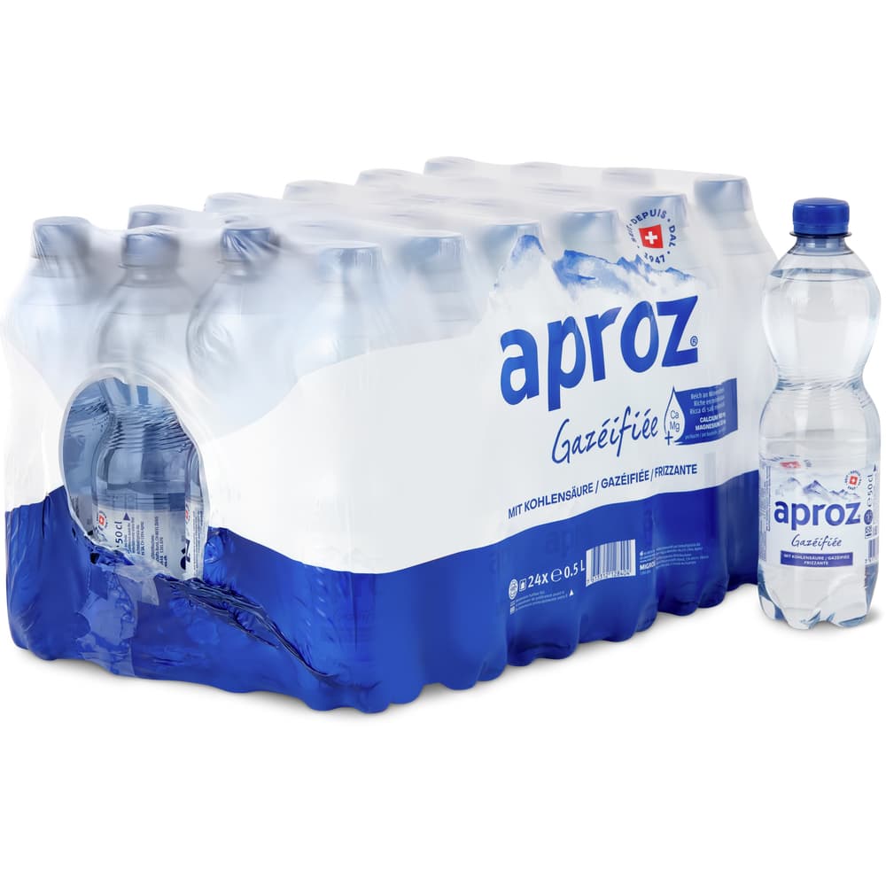 Aproz Gazéifiée mit Kohlensäure