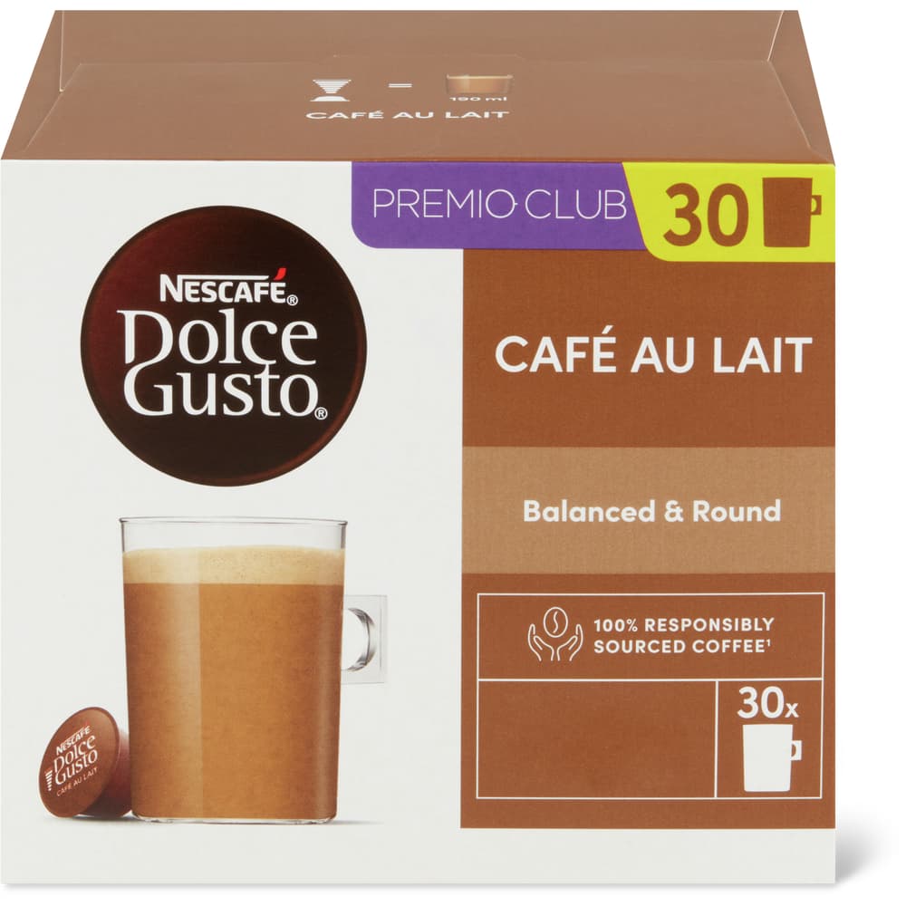 Nescafé Dolce Gusto Big Pack Kaffee-Kapseln Café au Lait, système NESCAFÉ Dolce Gusto