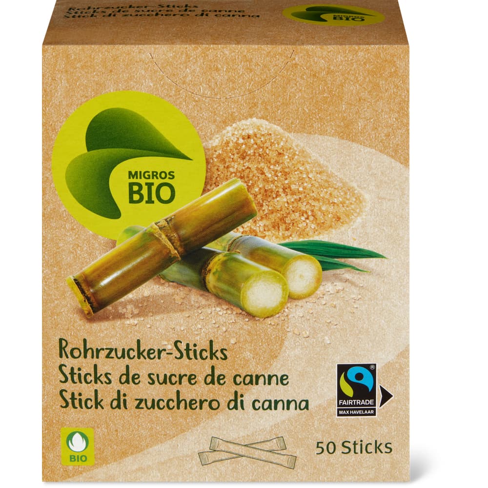 Migros Bio Fairtrade Rohrzucker-Sticks