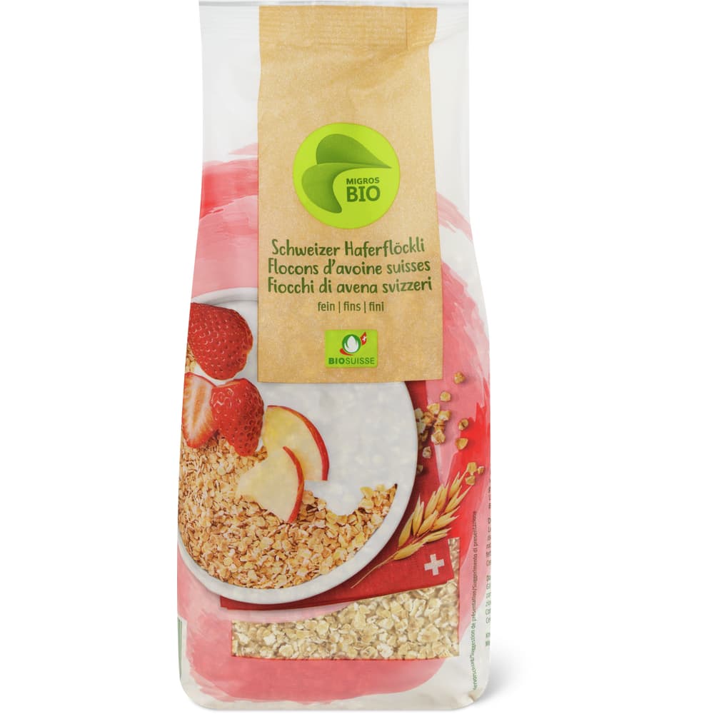 Migros Bio Schweizer Haferflöckli Fein