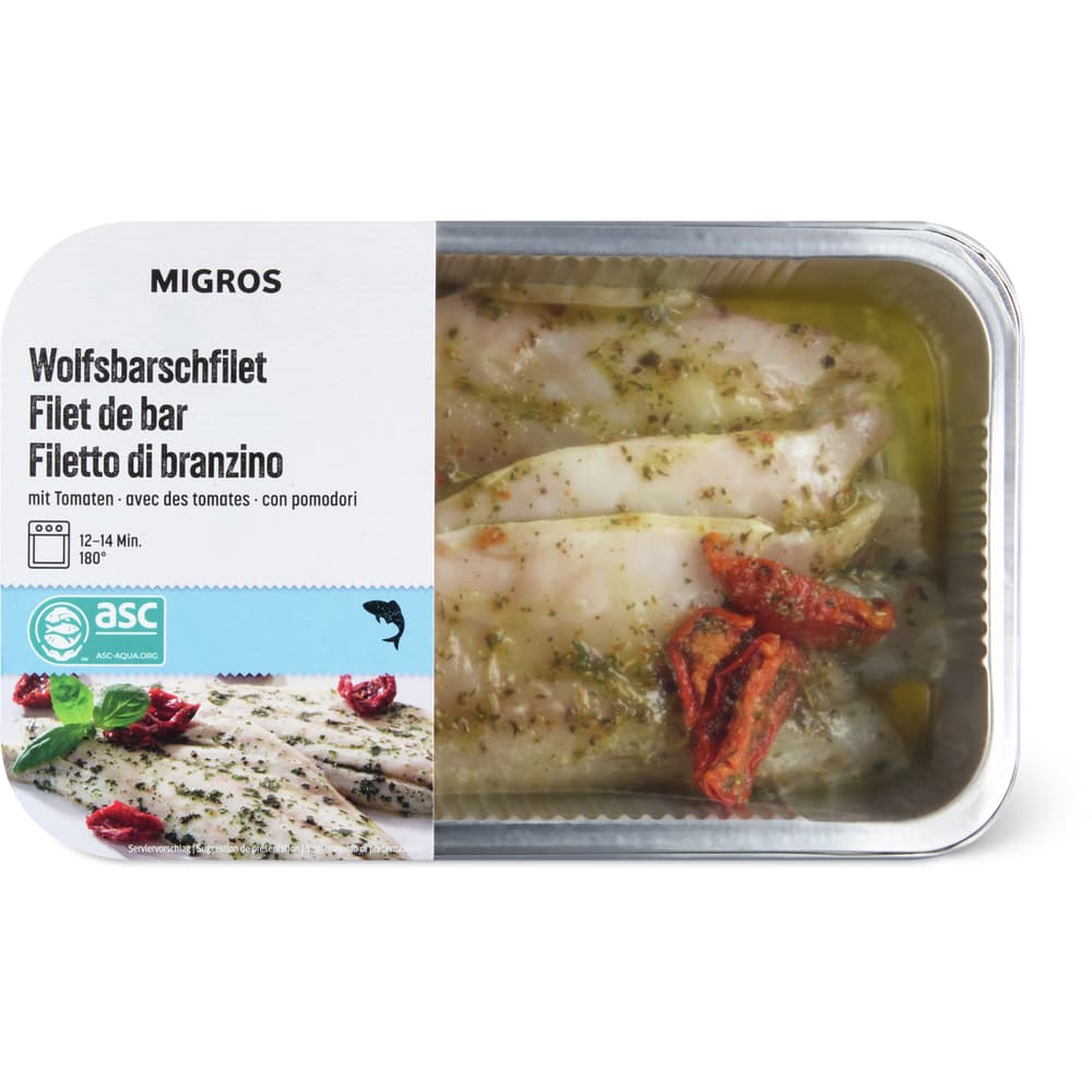 Migros Wolfsbarschfilet Tomaten-Kräuter