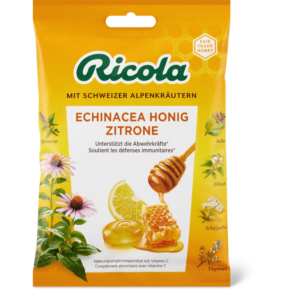 Ricola Kräuterbonbons Honig, Zitrone Echinacea