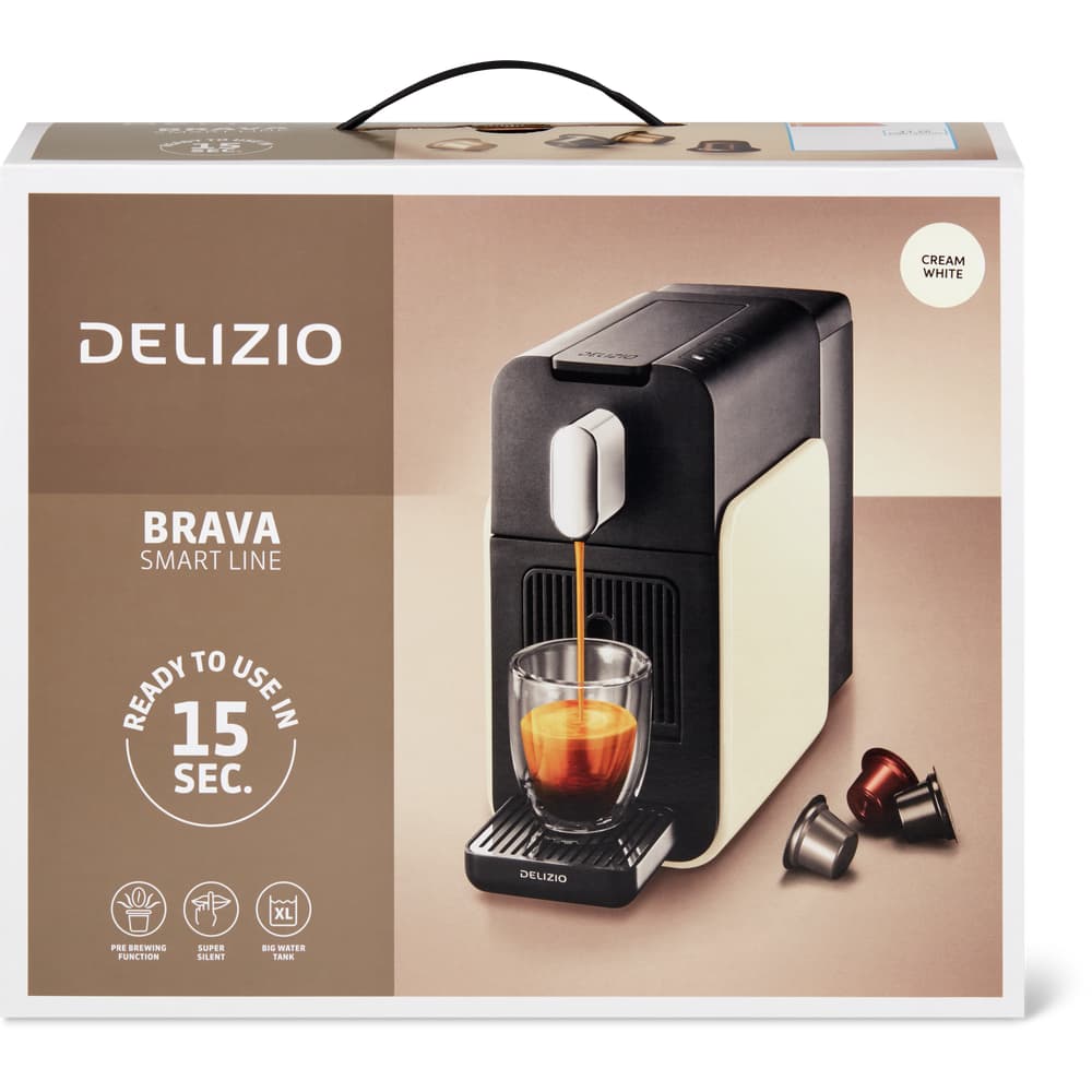 Delizio Kapselmaschine Brava cream white