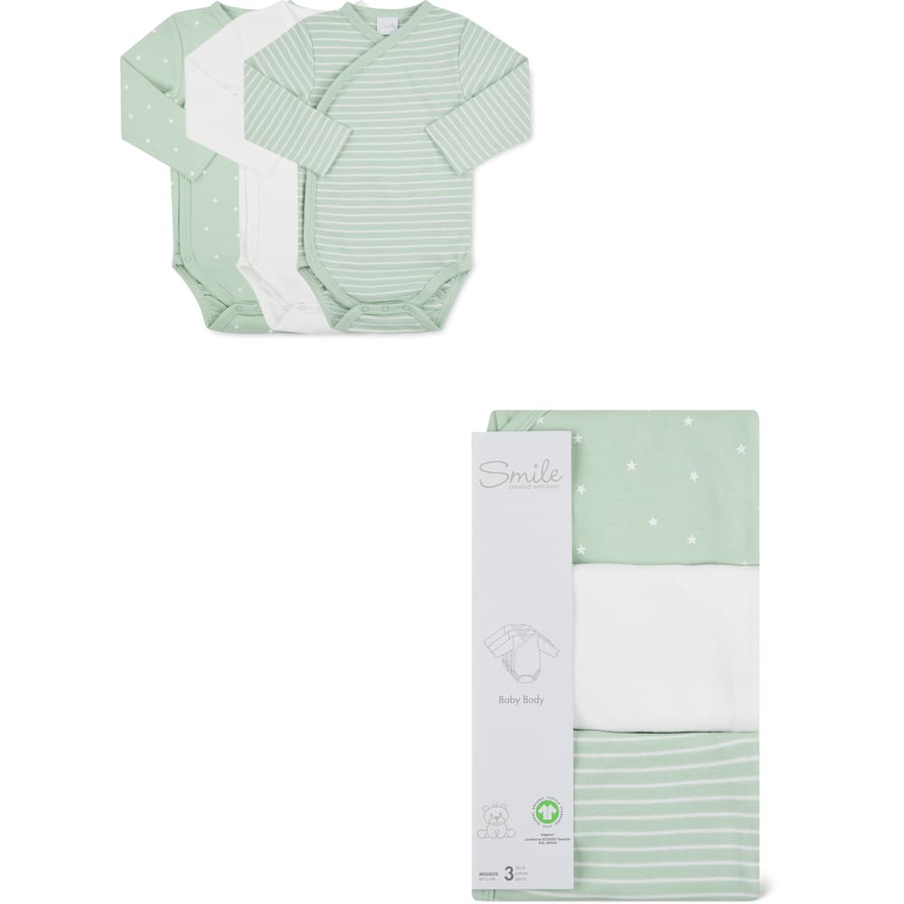 Lot De 3 Bodys Bébé - Taille 0-3 Mois, Imprimé Animal, 100% Coton, Neufs Avec étiquettes