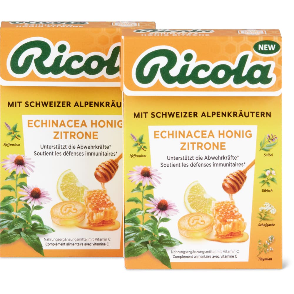 Ricola Kräuterbonbons Honig, Zitrone Echinacea