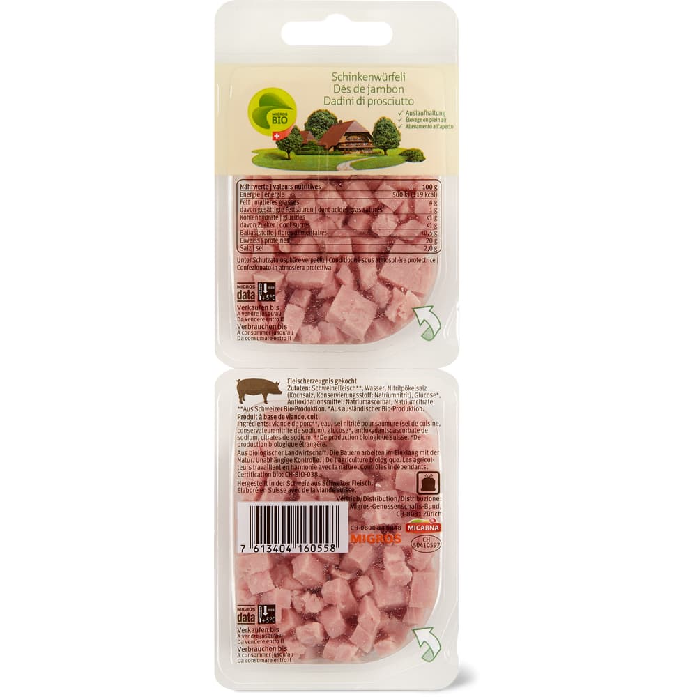 Migros Bio Hinterschinkenwürfeli