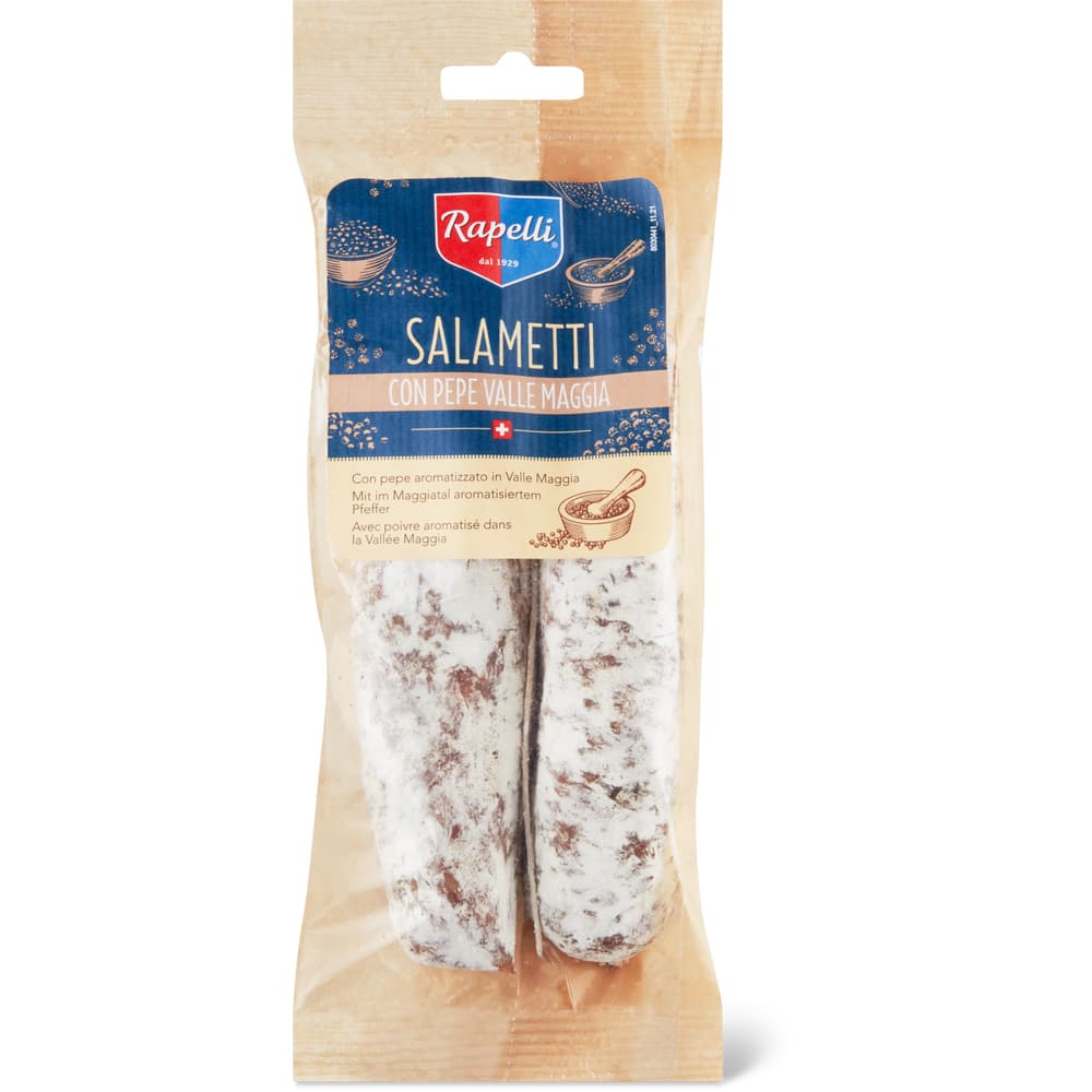 Rapelli Salametti mit Pfeffer Valle Maggia