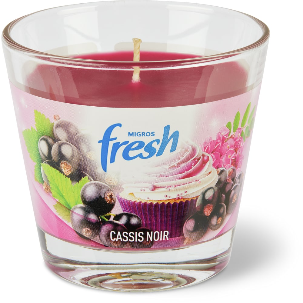 Migros Fresh Duftkerze schwarze Johannisbeere, 130g