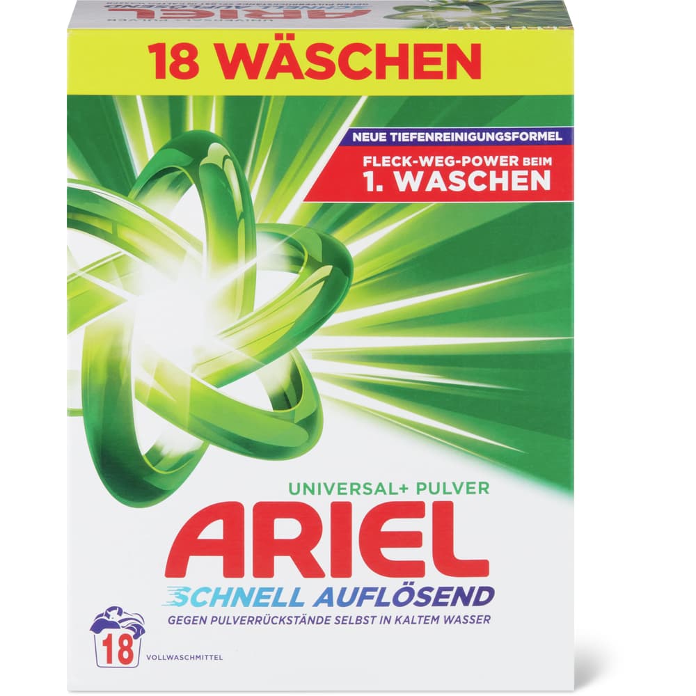 Ariel Universal + Waschpulver 18 Waschgänge