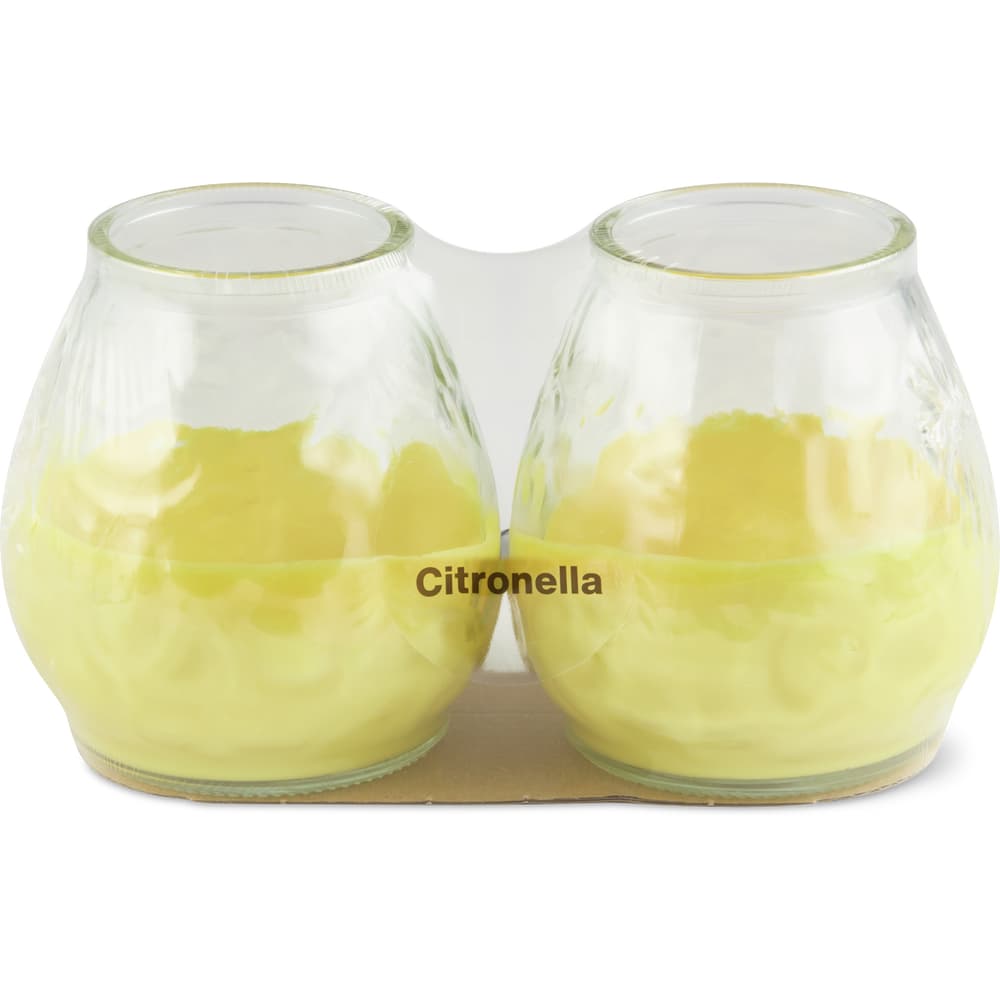 Migros Home Kerze in Glas gelb, Citronella
