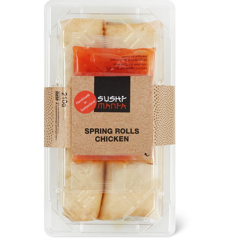 Sushi Mania Frühlingsrollen mit Poulet-Gemüsefüllung