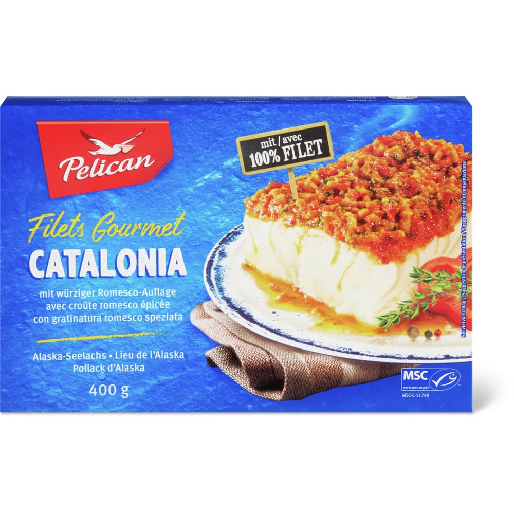 Pelican Filets Gourmet Catalonia mit würziger Romesco Auflage