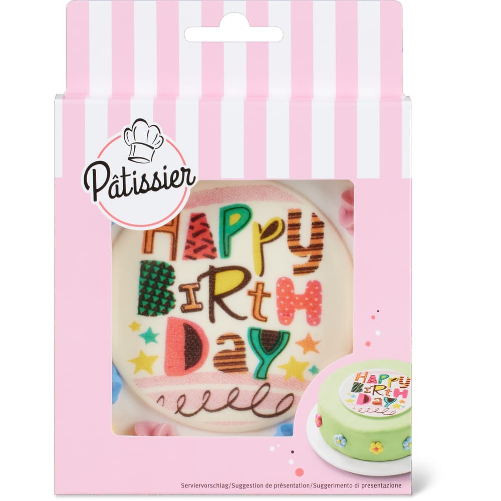 Patissier Schild Geburtstag