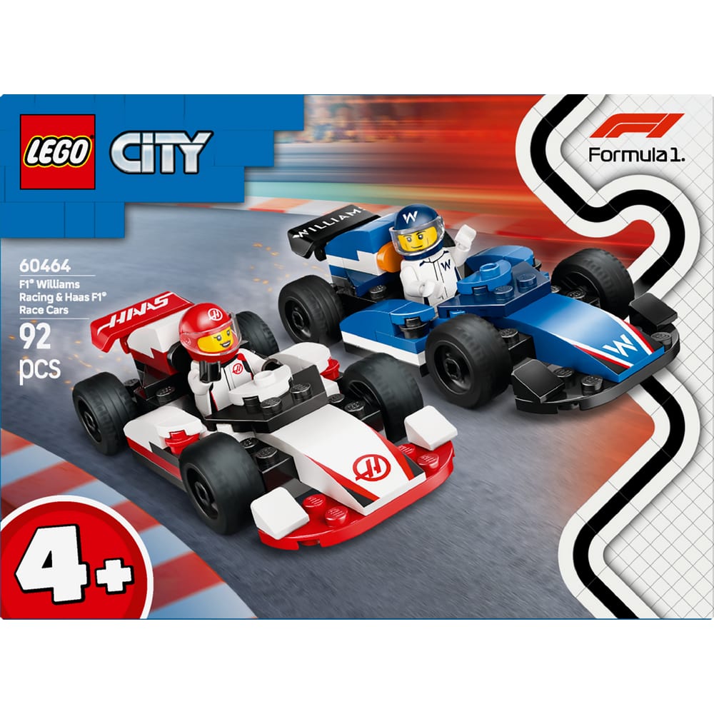 Lego City Formula 1 60464 F1® Williams Racing und Haas F1® Rennautos