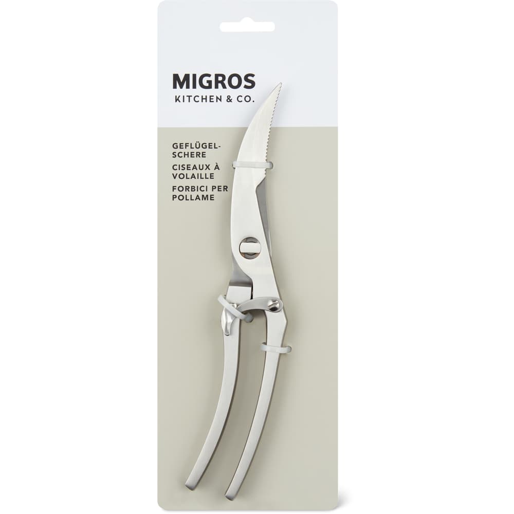 Migros Kitchen & Co. Geflügelschere silbrig, Edelstahl