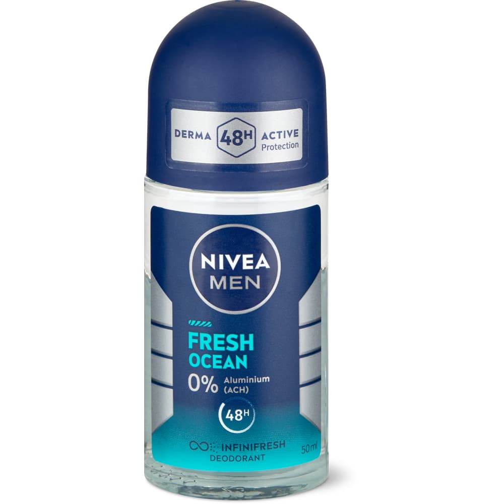 Nivea Men Deo Roll-on Fresh Ocean 0% Aluminium, 48h