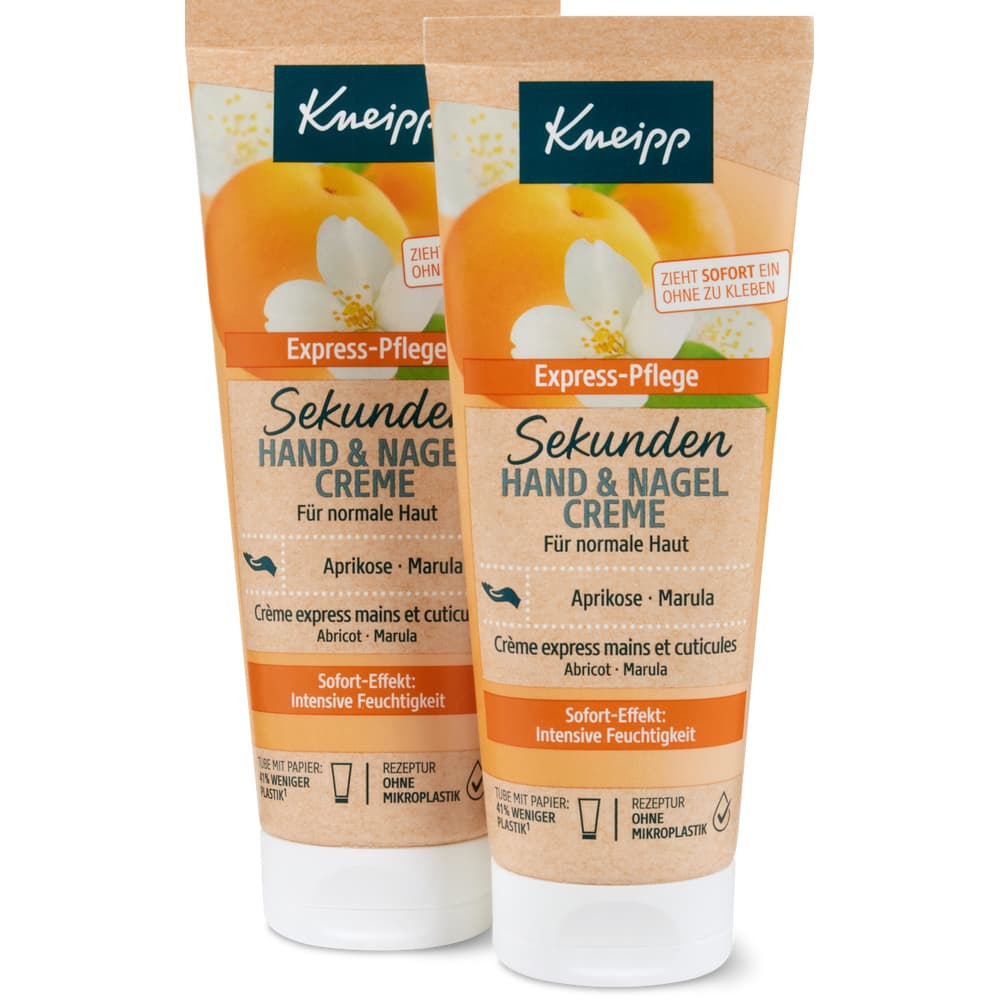Kneipp Sekunden Hand & Nagel Creme Aprikose