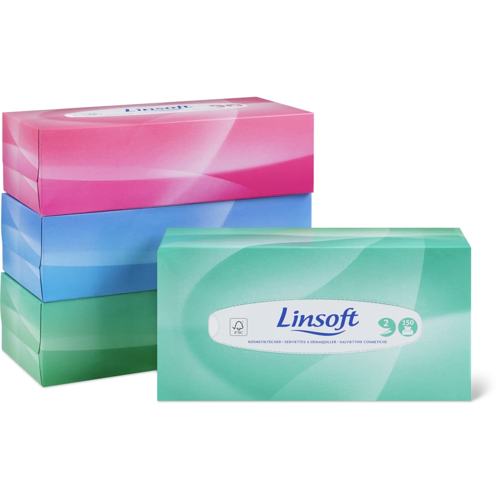 Linsoft Linsoft Box Kosmetiktücher FSC