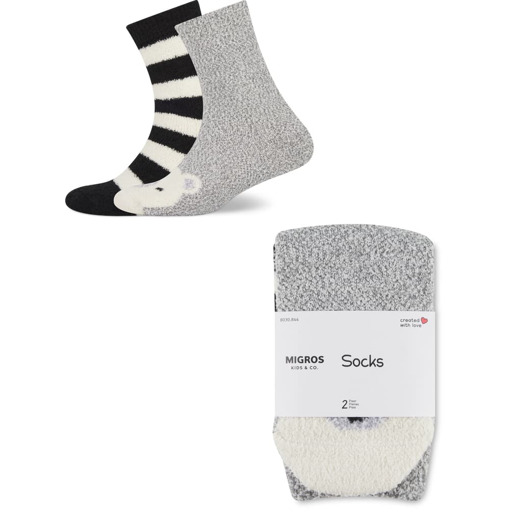 Migros Kids & Co. Kinder Chenille Socken Duopack, chenille