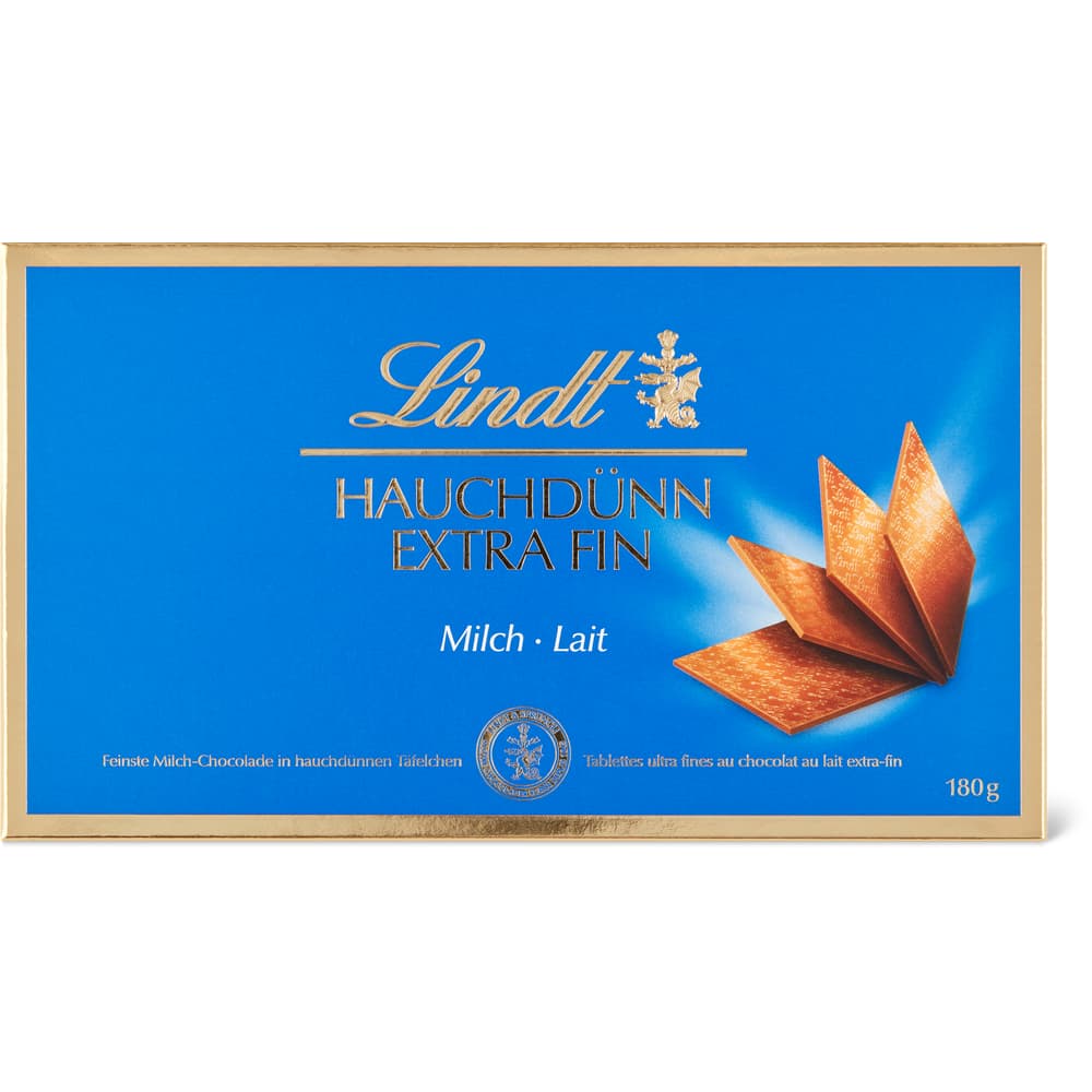 Lindt Extra Fin Hauchdünn Schokoladentäfelchen Milch