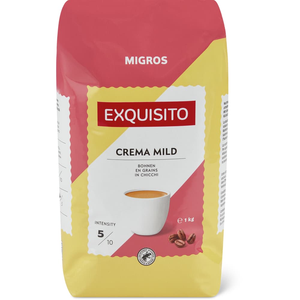 Migros Exquisito Bohnenkaffee Crema mild