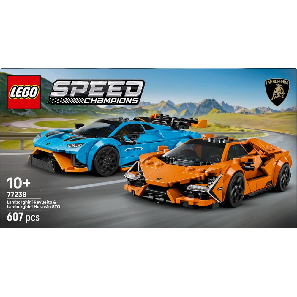 Lego Speed Champions 77238 Lamborghini Revuelto und Huracán STO