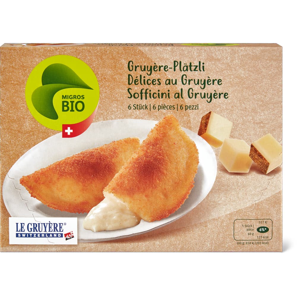 Migros Bio Gruyère-Plätzli 6 Stück