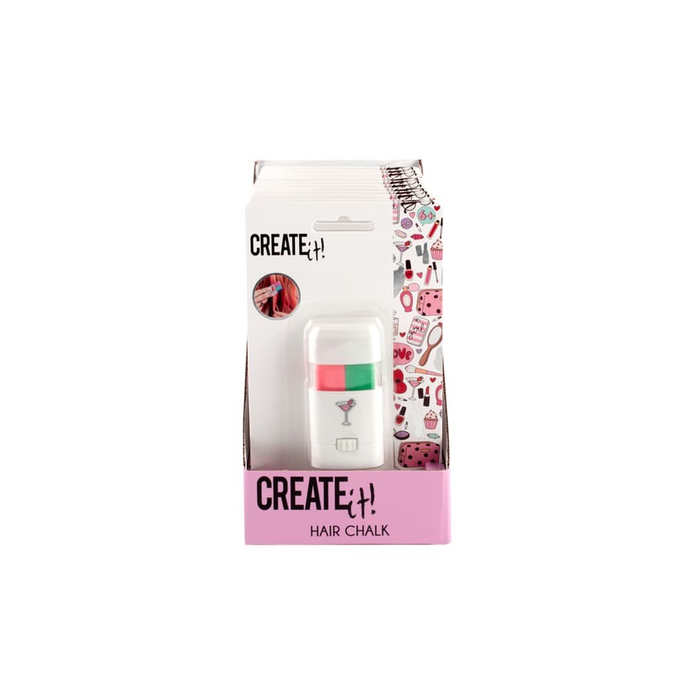 Chalk It Classic Haarkreide - 4 Leuchtende Farben, Wasserlöslich, Für Alle Haartypen