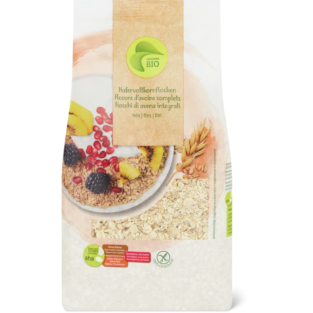 Hafervollkornflocken aha!, Bio, glutenfrei