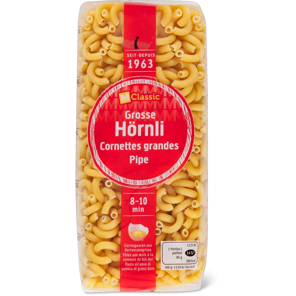 M-Classic Hörnli Gross aus Eiern