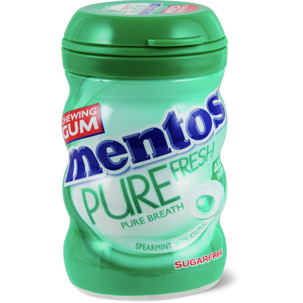 Mentos Pure Fresh Kaugummi mit Süssungsmittel Spearmint