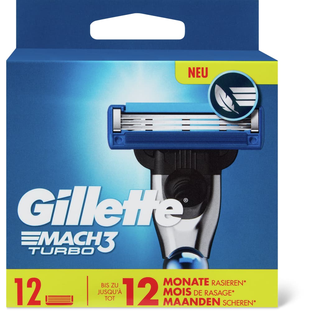 Gillette Mach3 Turbo Ersatzklingen 3 Klingen
