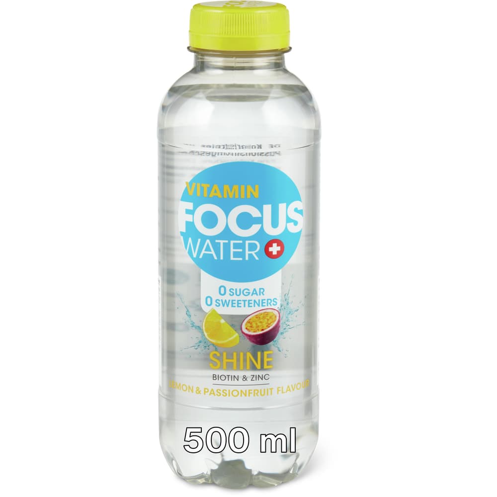 Focus Water Shine Vitamin Wasser Zitrone & Passionsfrucht