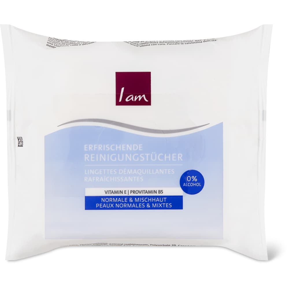 I am Erfrischende Reinigungstücher