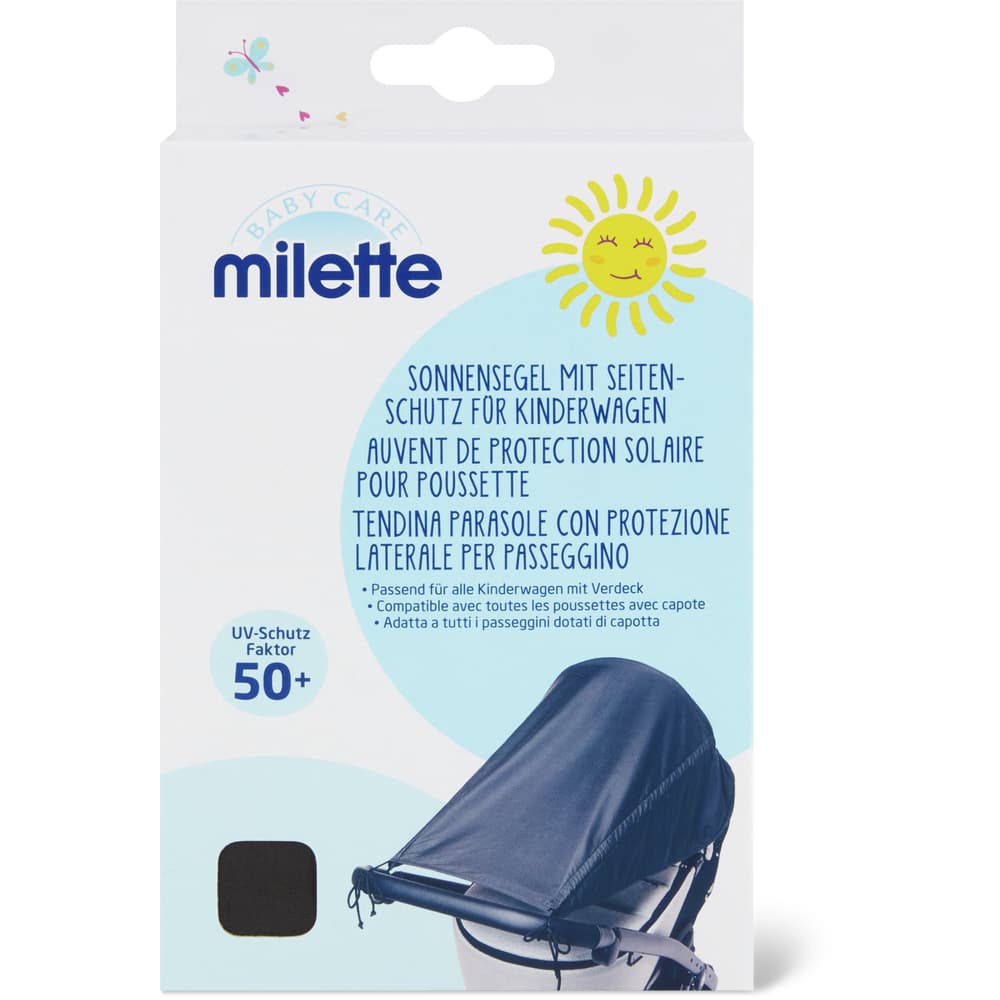 Milette Baby Care Sonnenschutzvorzelt für Kinderwagen